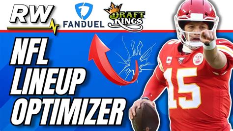 Saturday's short slate may have been uninspiring, but Monday makes up for it. . Rotowire fanduel nfl optimizer